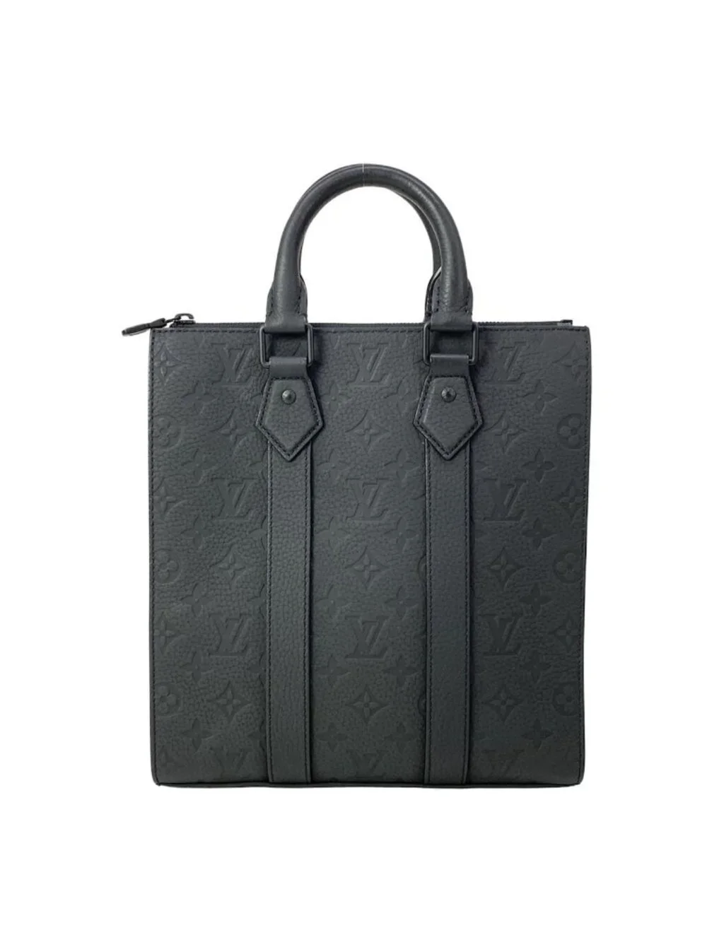 Louis Vuitton Handbag Taurillon Monogram Sac Plat Cross Noir Leather Cowhide